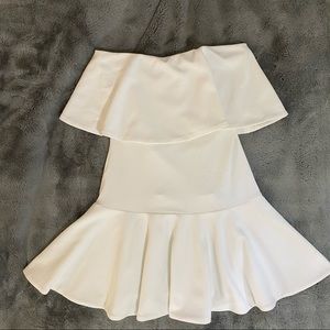 Susana Mónaco White Strapless Dress